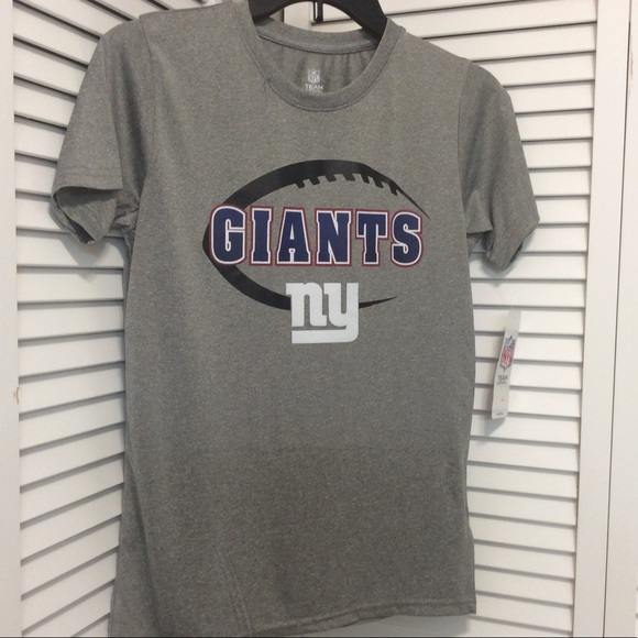 Boys T-shirt Large 12/14 Gray New York Giants NFL - Picture 5 of 11